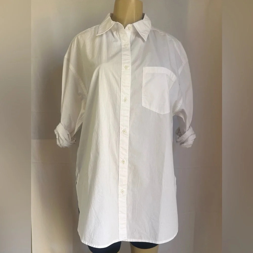NWT OFFLINE Long Sleeve womens poplin Button Up Shirt Sz M casual, preppy - Picture 6 of 10